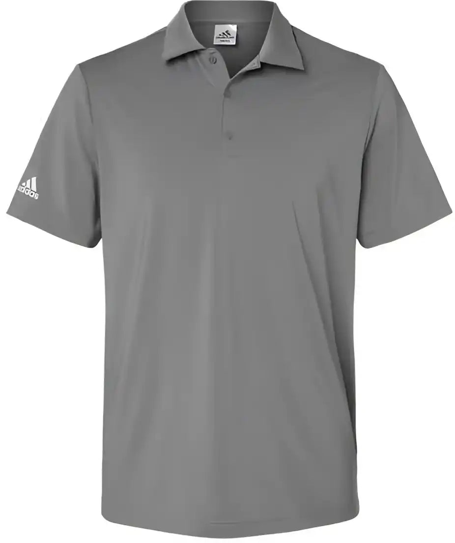 Adidas A514 Ultimate Solid Polo Grey Three