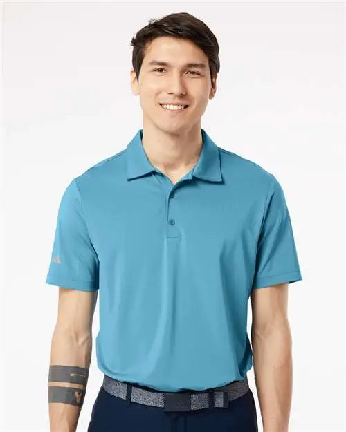 Adidas A514 Ultimate Solid Polo - Hazy Blue