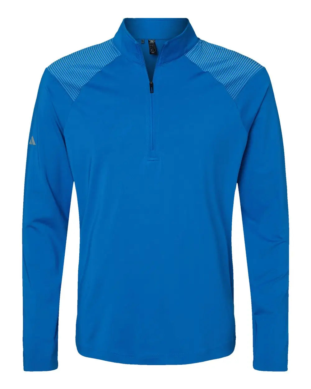 Adidas A520 Shoulder Stripe Quarter-zip Pullover - Glory Blue