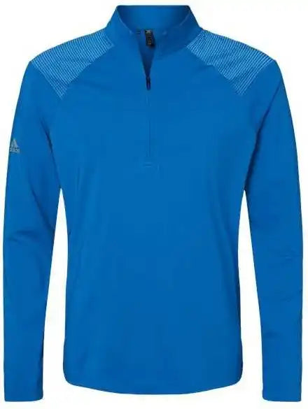 Adidas A520 Shoulder Stripe Quarter-zip Pullover - Glory Blue