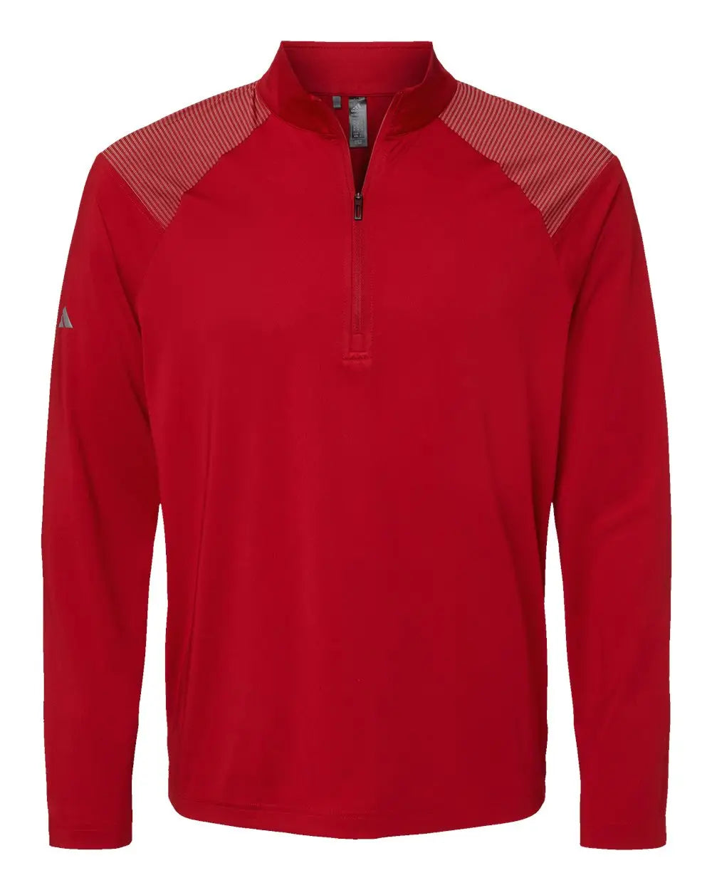 Adidas A520 Shoulder Stripe Quarter-zip Pullover - Team Power Red