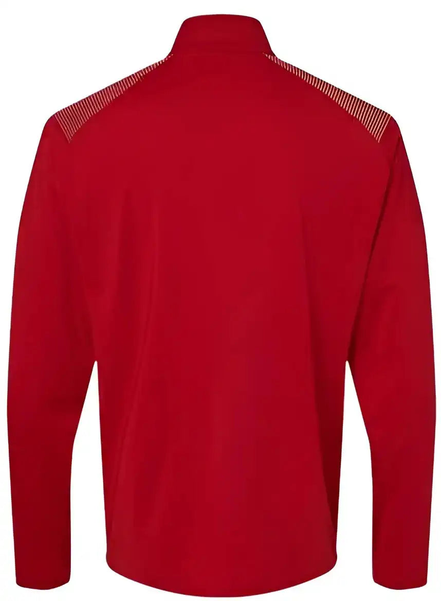Adidas A520 Shoulder Stripe Quarter-zip Pullover - Team Power Red