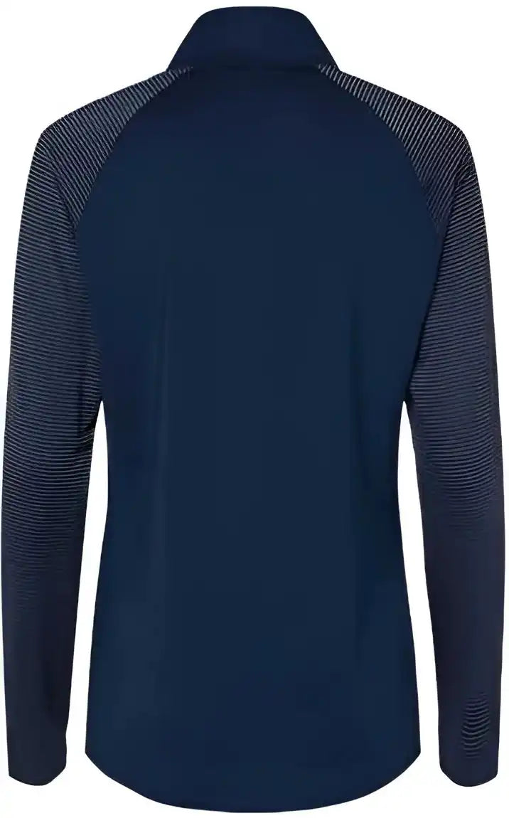 Adidas A521 Women’s Stripe Block Quarter-zip Pullover - Team Navy Blue