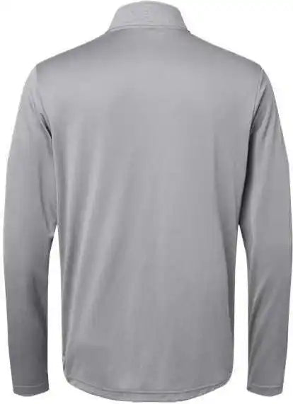 Adidas A522 Heather Block Print Quarter Zip Pullover Grey Three Melange Black