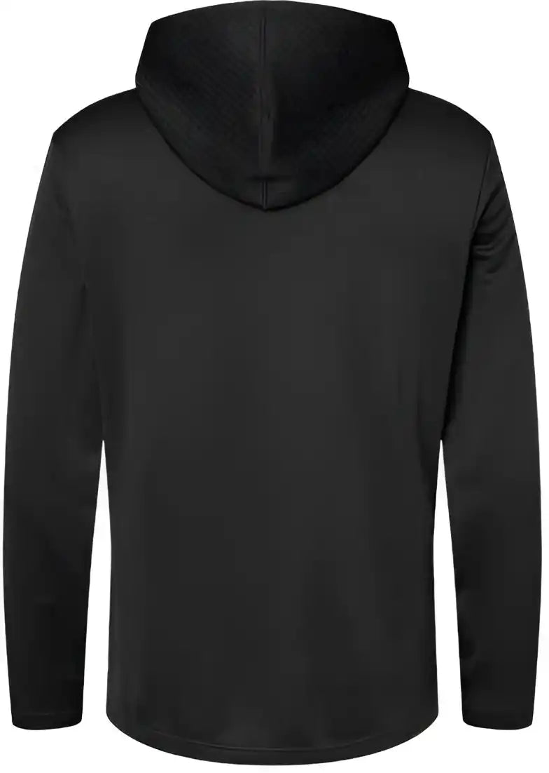 Adidas A530 Textured Mixed Media Hooded Sweatshirt - Black
