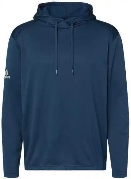 Adidas A530 Textured Mixed Media Hooded Sweatshirt - Collegiate Navy