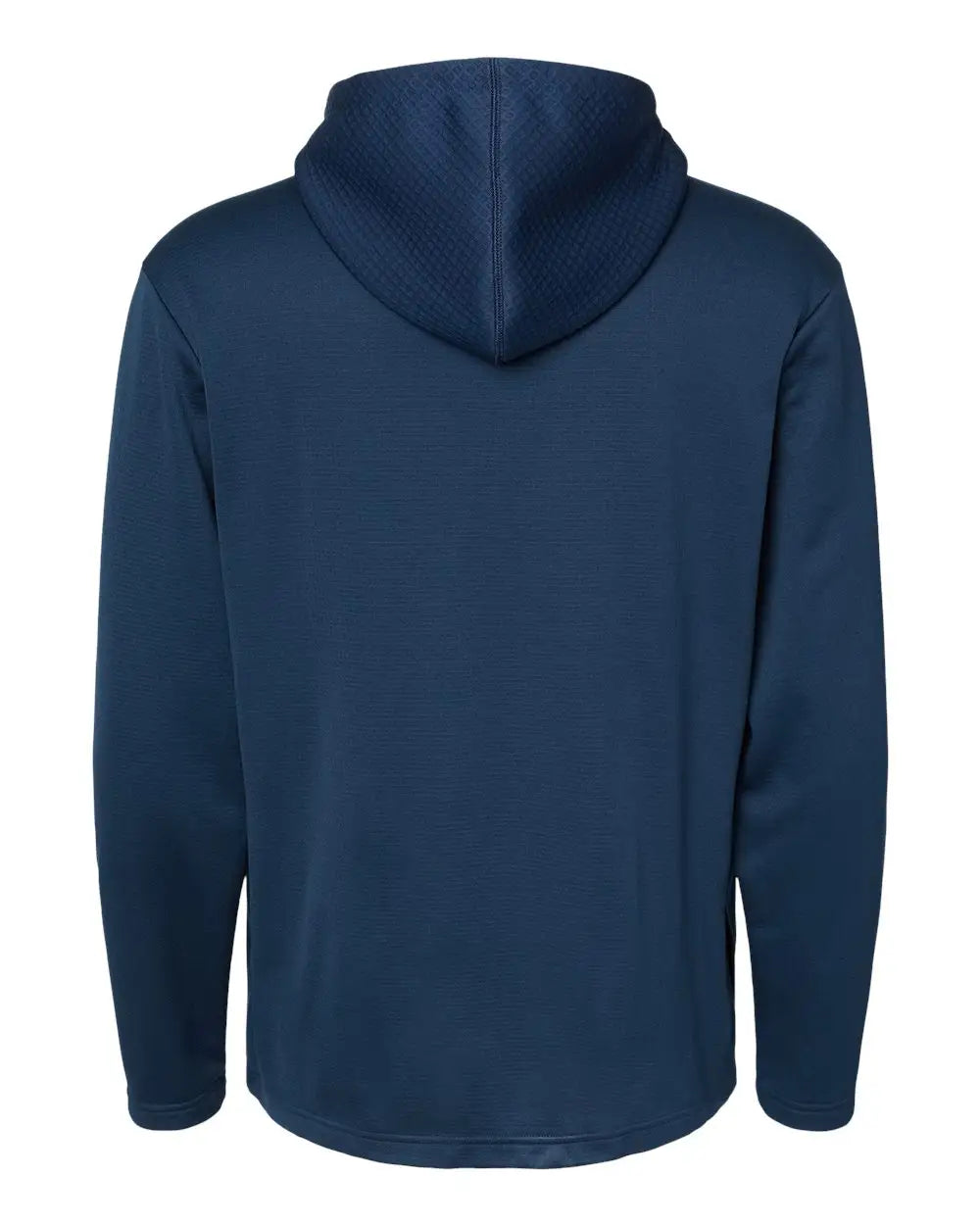 Adidas A530 Textured Mixed Media Hooded Sweatshirt - Collegiate Navy