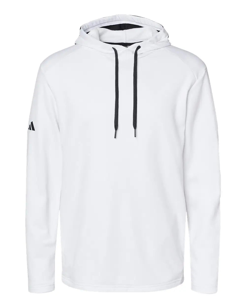 Adidas A530 Textured Mixed Media Hooded Sweatshirt - White