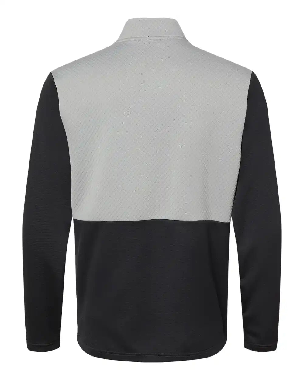 Adidas A532 Textured Mixed Media Quarter-zip Pullover - Black Grey Three - Black/ / Xs