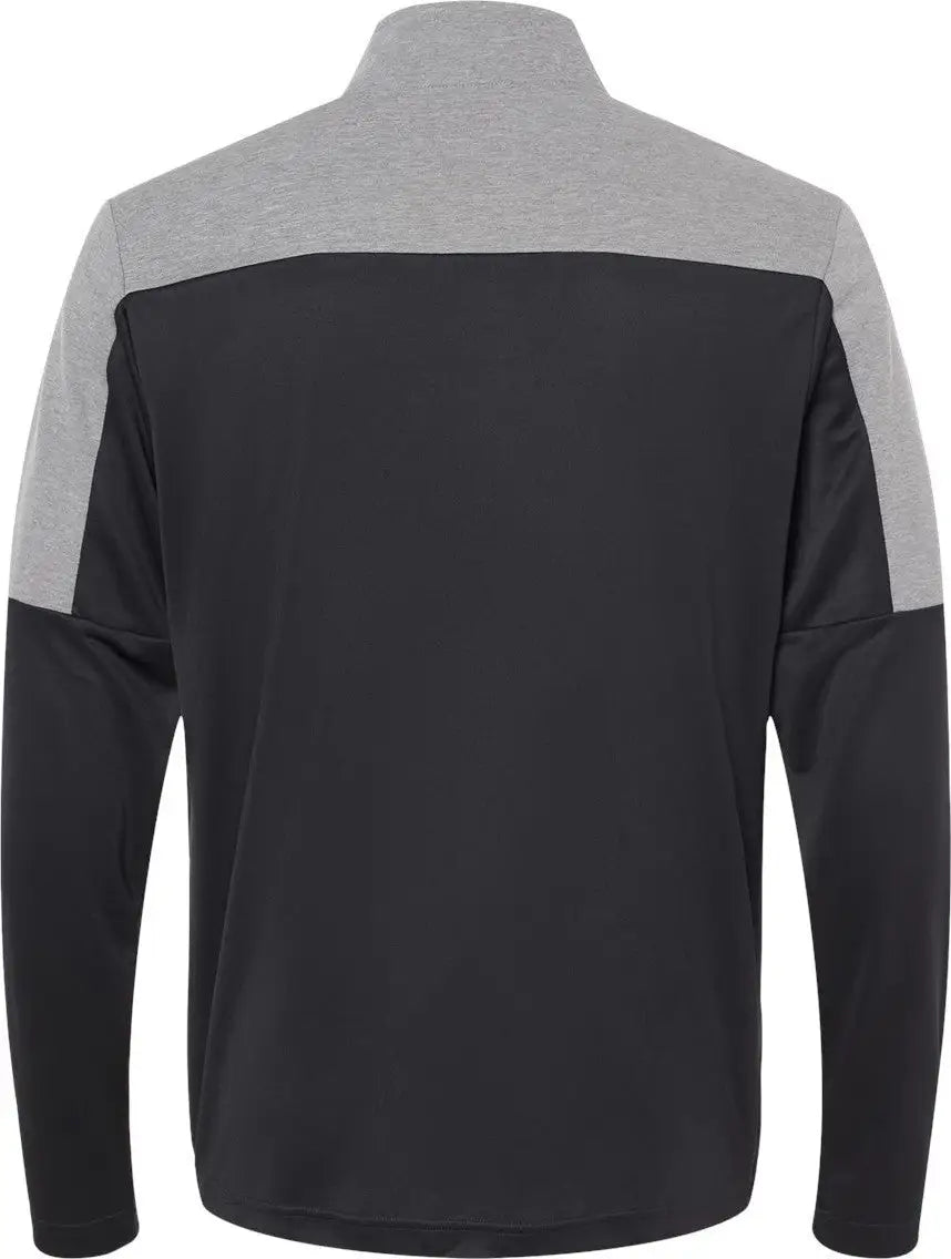Adidas A552 Lightweight Quarter-zip Pullover - Black Gray Three Melange