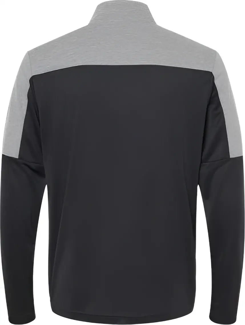 Adidas A552 Lightweight Quarter-zip Pullover - Black Gray Three Melange