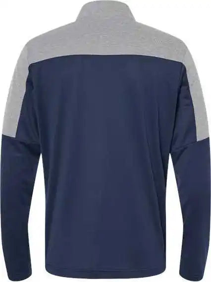 Adidas A552 Lightweight Quarter-zip Pullover - Collegiate Navy Gray Three Melange