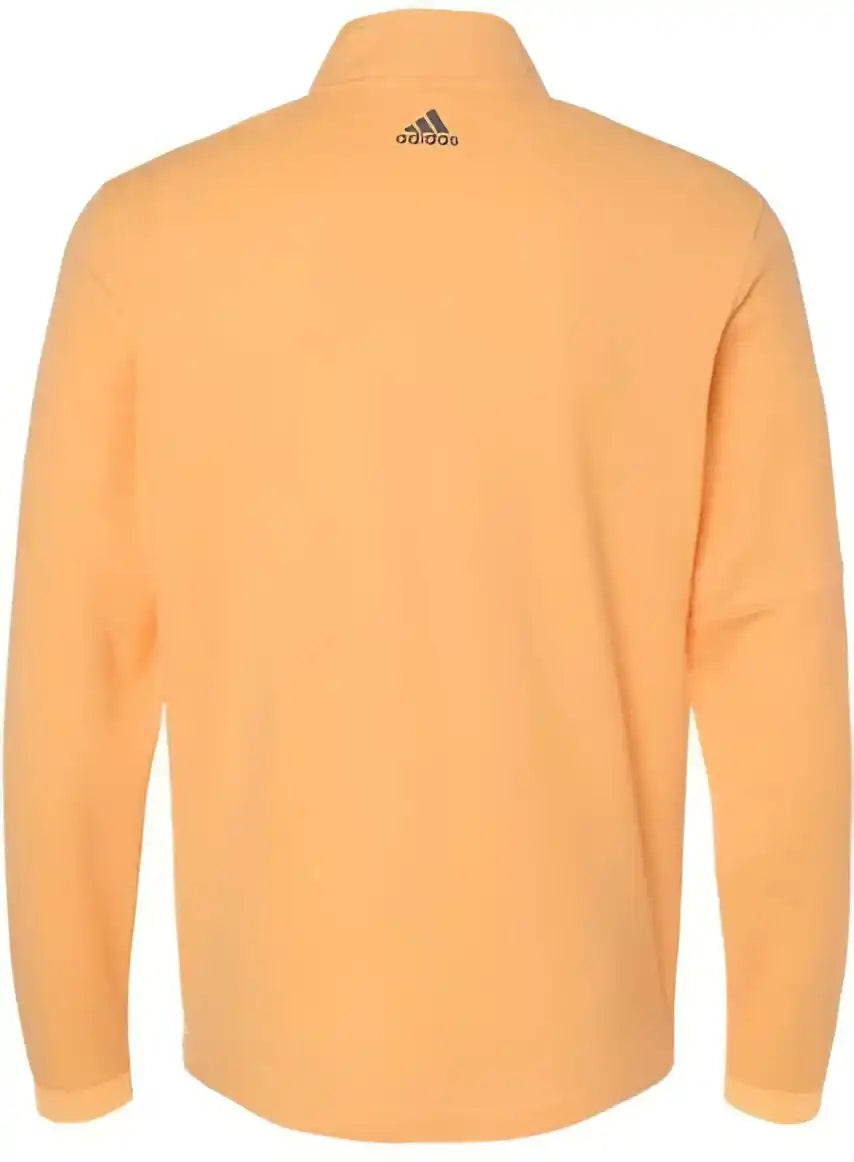 Adidas A554 3 Stripes Quarter Zip Sweater Acid Orange Melange
