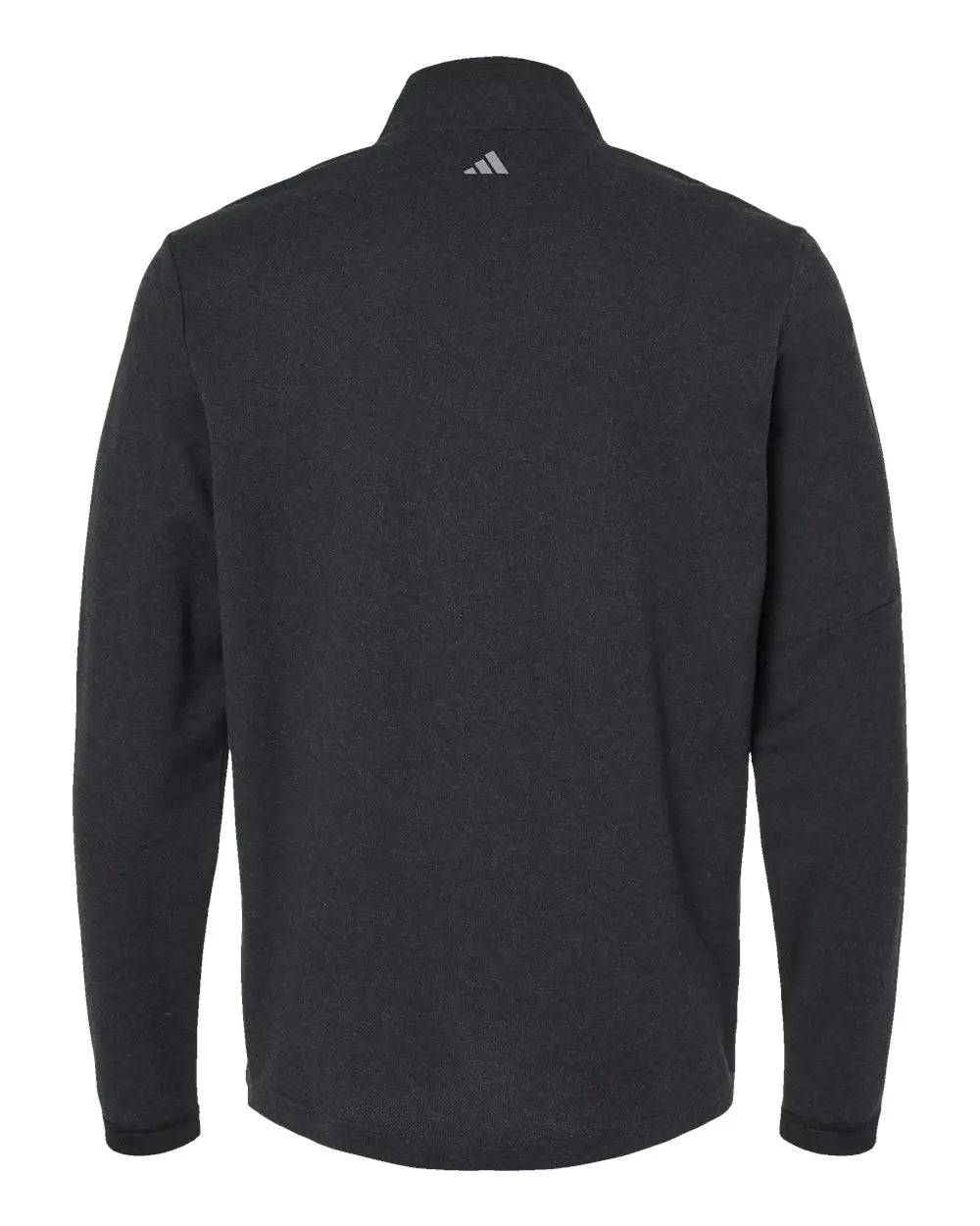 Adidas A554 3-stripes Quarter-zip Sweater - Black Melange - s
