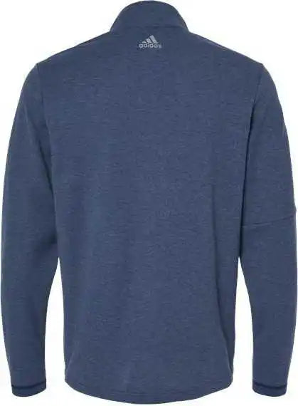 Adidas A554 3-stripes Quarter-zip Sweater - Collegiate Navy Melange