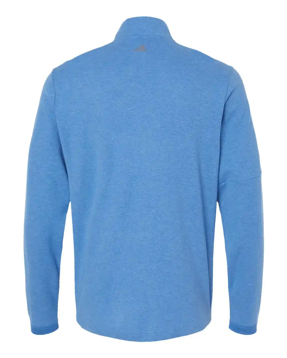 Adidas A554 3-stripes Quarter-zip Sweater - Focus Blue Melange - s