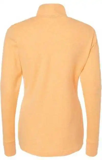 Adidas A555 Women’s 3-stripes Quarter-zip Sweater - Acid Orange Melange