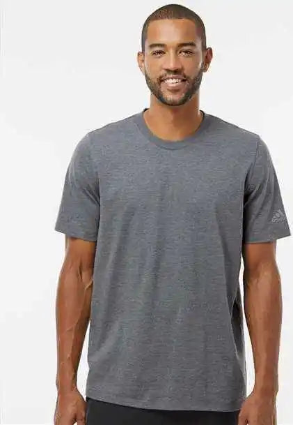Adidas A556 Blended t Shirt Dark Gray Heather