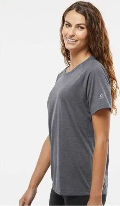 Adidas A557 Women’s Blended t Shirt Dark Gray Heather