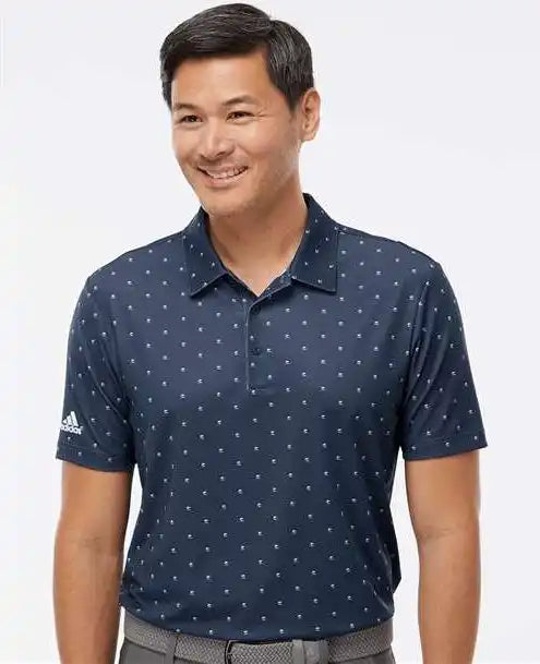 Adidas A574 Pine Tree Polo - Collegiate Navy White