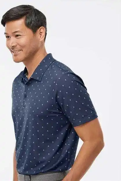 Adidas A574 Pine Tree Polo - Collegiate Navy White