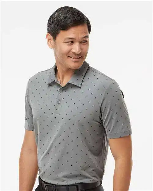Adidas A574 Pine Tree Polo Gray Three Black