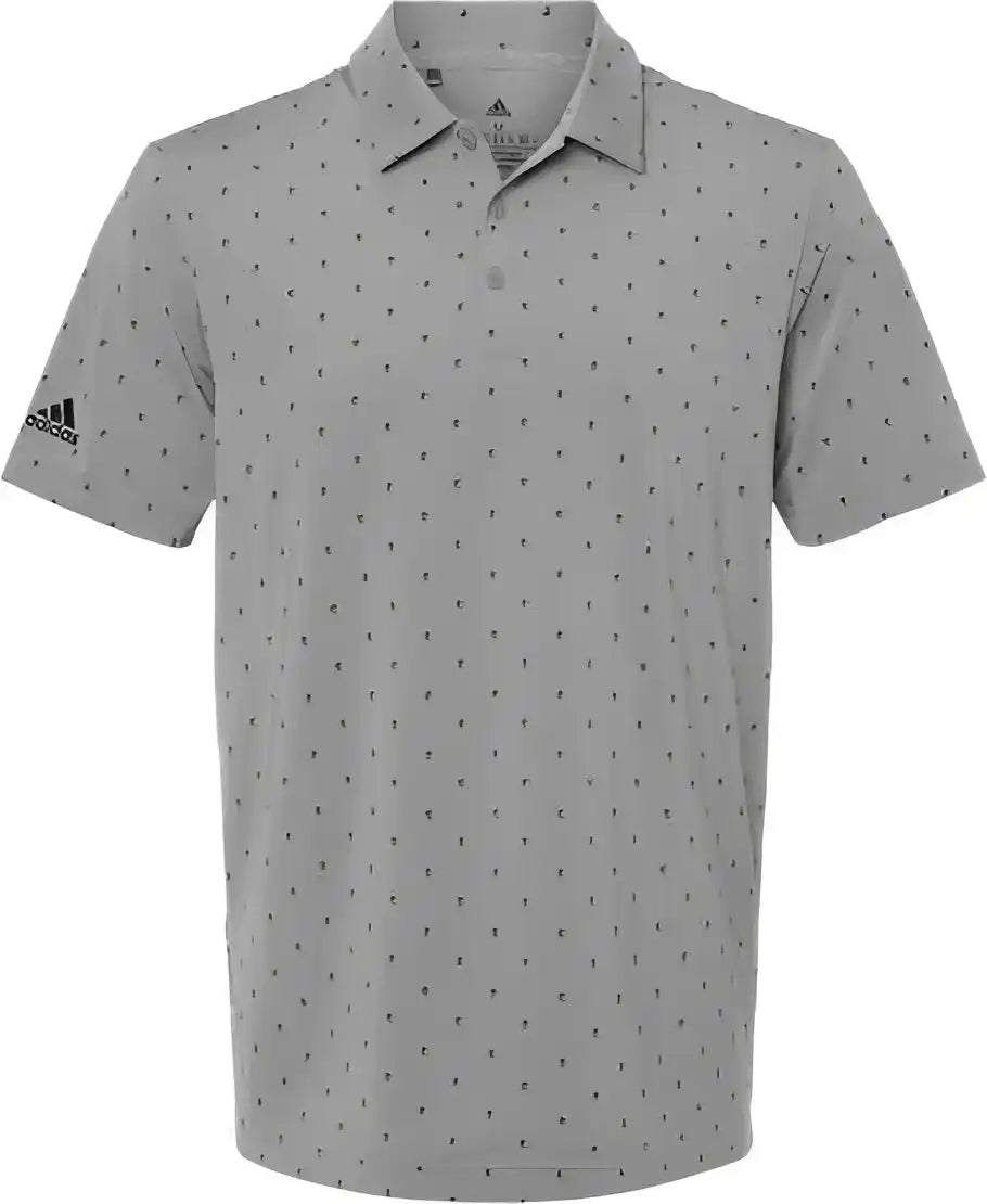 Adidas A574 Pine Tree Polo Gray Three Black