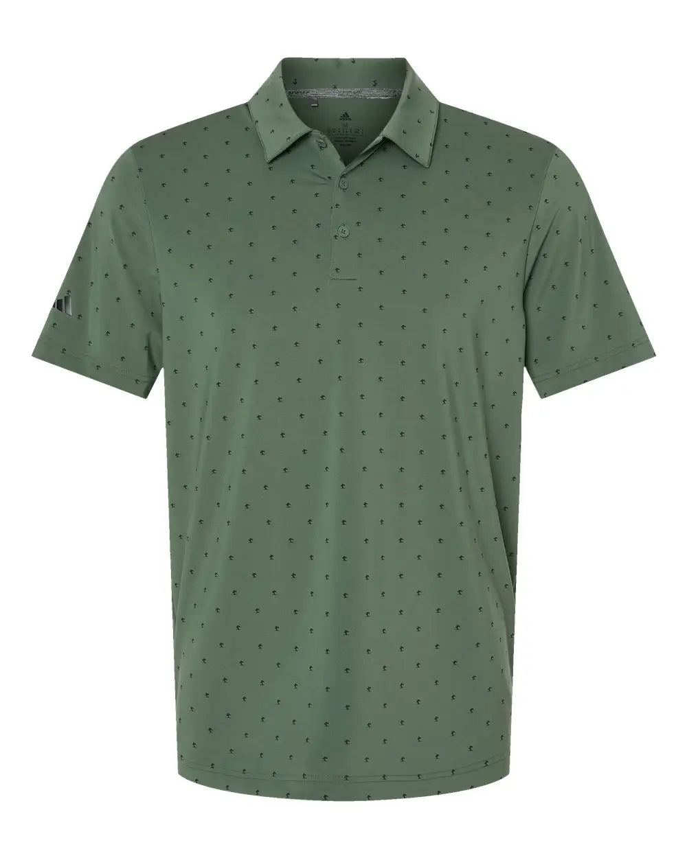 Adidas A574 Pine Tree Polo - Green Oxide Black - Forest / s