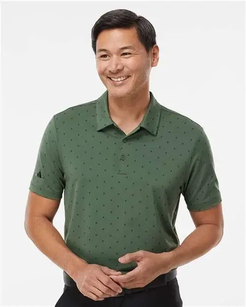 Adidas A574 Pine Tree Polo - Green Oxide Black