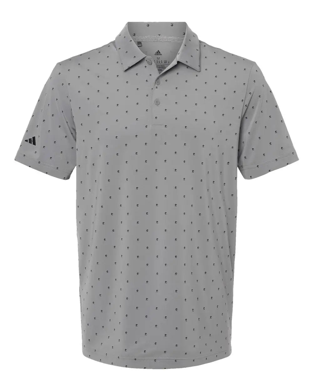 Adidas A574 Pine Tree Polo - Grey Three Black