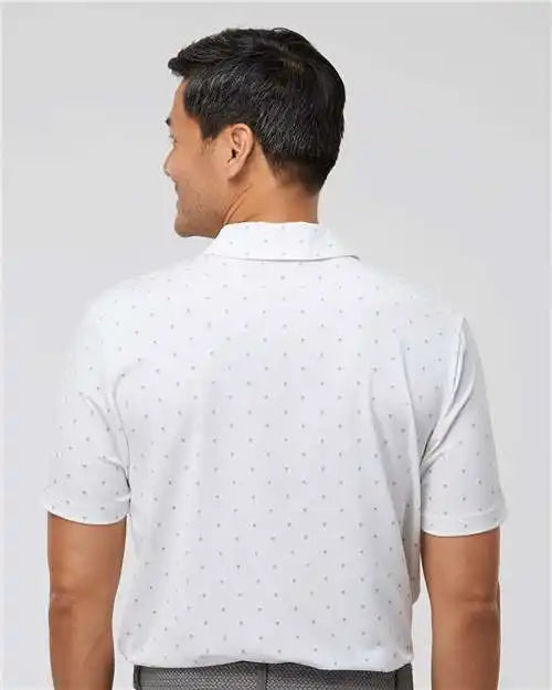 Adidas A574 Pine Tree Polo White Gray Three