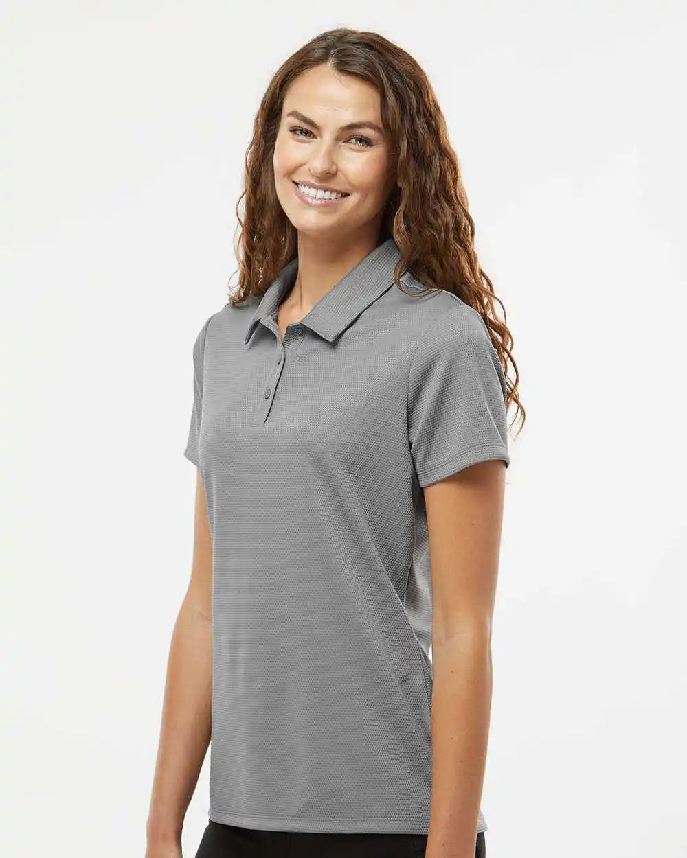 Adidas A581 Women’s Micro Pique Polo - Gray Three