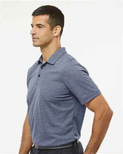 Adidas A582 Heathered Polo - Collegiate Navy Melange