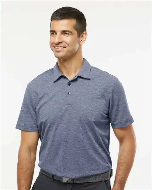 Adidas A582 Heathered Polo - Collegiate Navy Melange