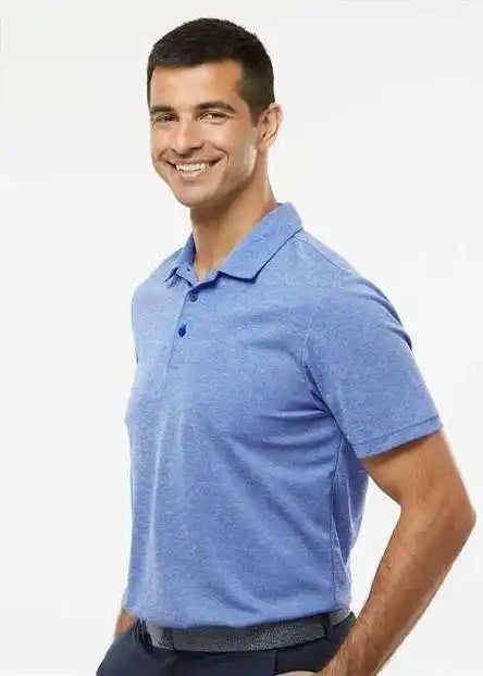 Adidas A582 Heathered Polo - Collegiate Royal Melange