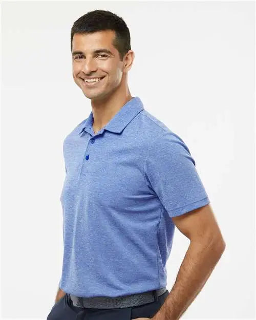 Adidas A582 Heathered Polo - Collegiate Royal Melange