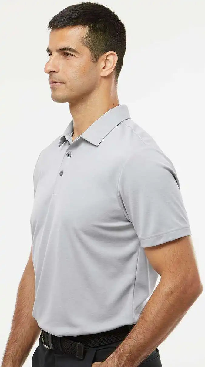 Adidas A582 Heathered Polo - Gray Two Melange