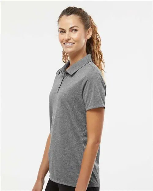 Adidas A583 Women’s Heathered Polo - Black Melange