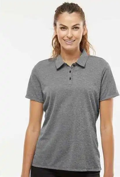 Adidas A583 Women’s Heathered Polo Black Melange
