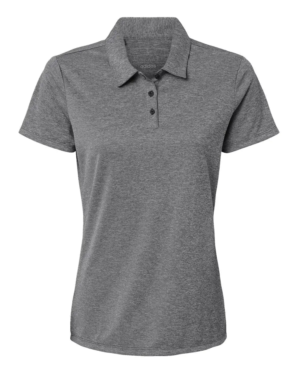 Adidas A583 Women’s Heathered Polo - Black Melange - Xs