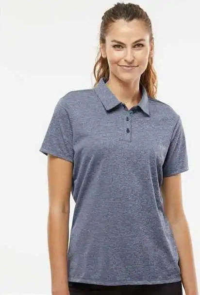 Adidas A583 Women’s Heathered Polo Collegiate Navy Melange