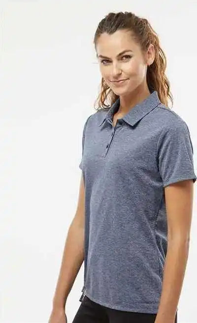 Adidas A583 Women’s Heathered Polo Collegiate Navy Melange