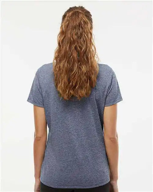Adidas A583 Women’s Heathered Polo Collegiate Navy Melange