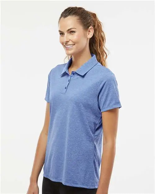 Adidas A583 Women’s Heathered Polo - Collegiate Royal Melange