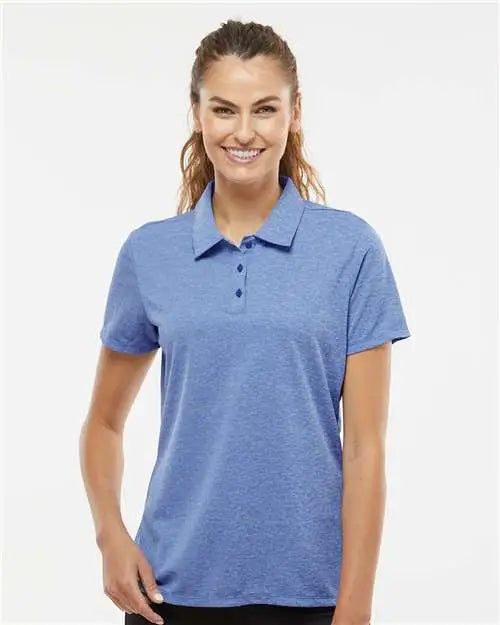 Adidas A583 Women’s Heathered Polo - Collegiate Royal Melange