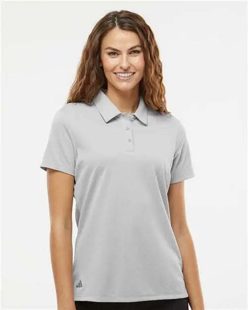 Adidas A583 Women’s Heathered Polo - Grey Two Melange