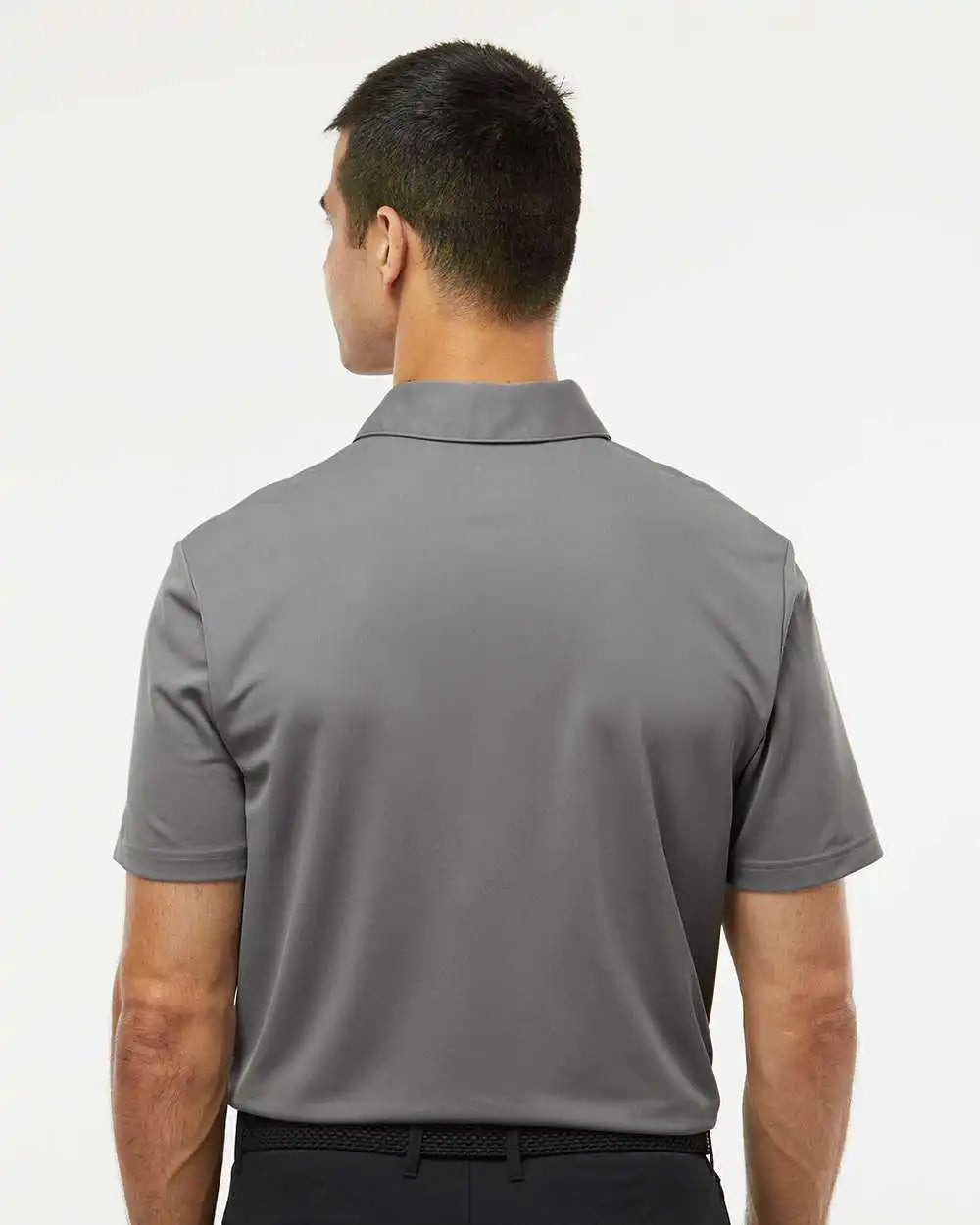 Adidas A585 Camo Chest Print Polo - Gray Three