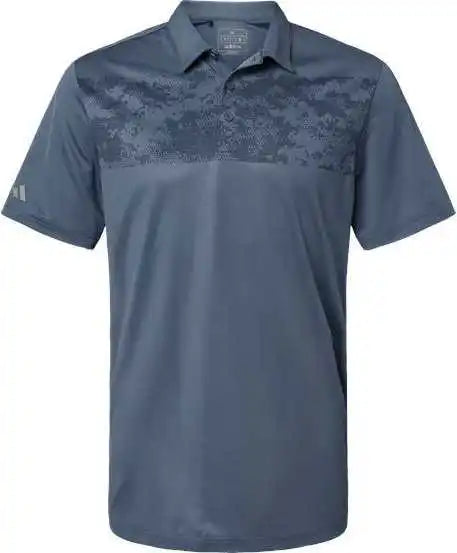 Adidas A585 Camo Chest Print Polo - Tech Ink