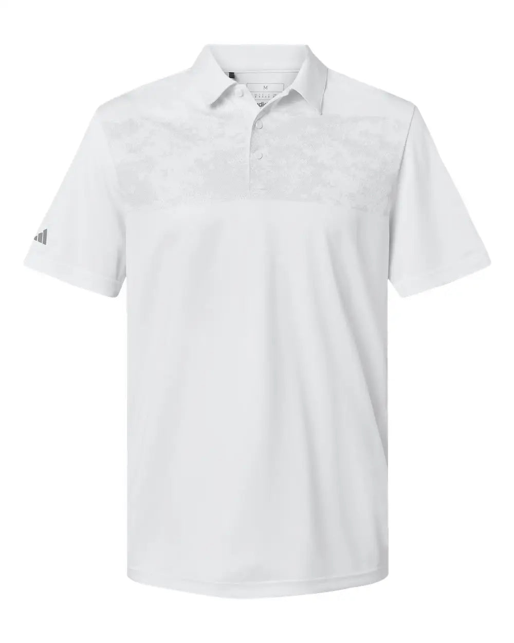 Adidas A585 Camo Chest Print Polo - White - s