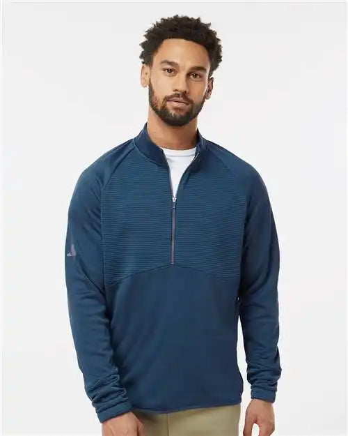 Adidas A587 Quarter-zip Pullover - Crew Navy